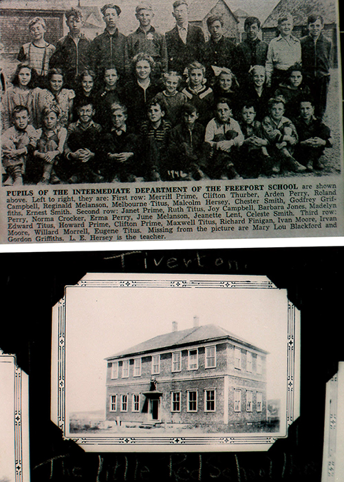 Freeport School 1930 and Newspaper Clippling